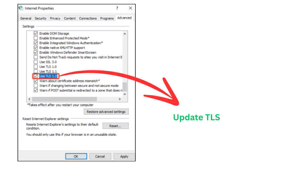 Update SSL/TLS Protocol Support