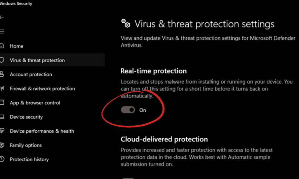 Turn Off Your Windows Antivirus Software