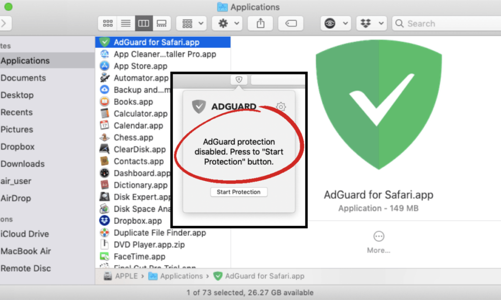 Disable or Uninstall Adguard in Browser