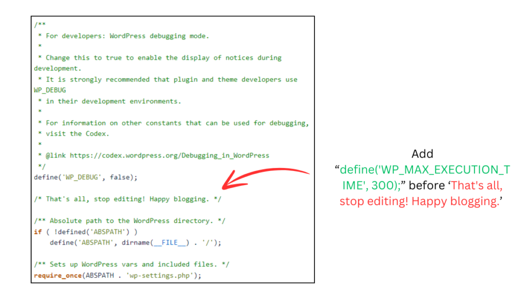 Edit Your wp-config File